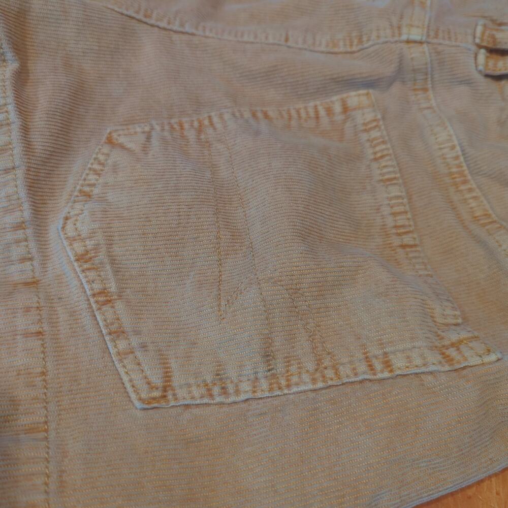 American Eagle Peach Corduroy Shorts Y2K Soft Girl Festival Size 8 - Picture 4 of 6